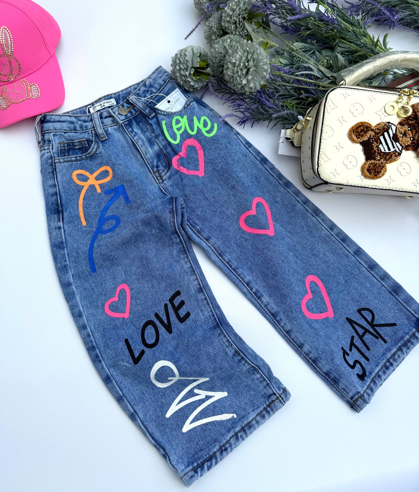 Heart boyfriend jeans