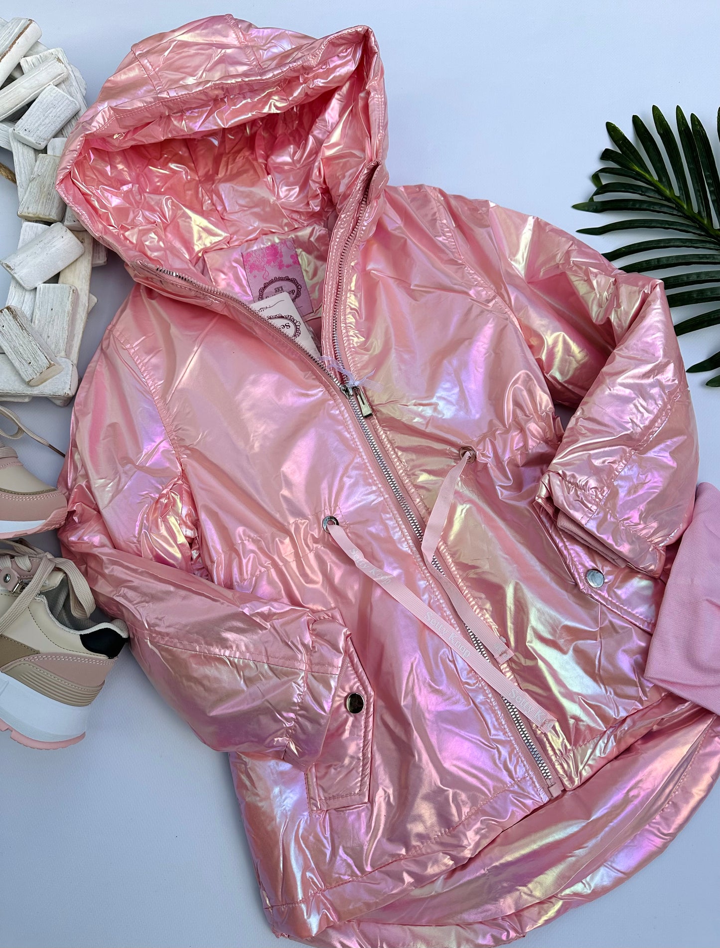Pink autumn jacket( small fit, go size up)