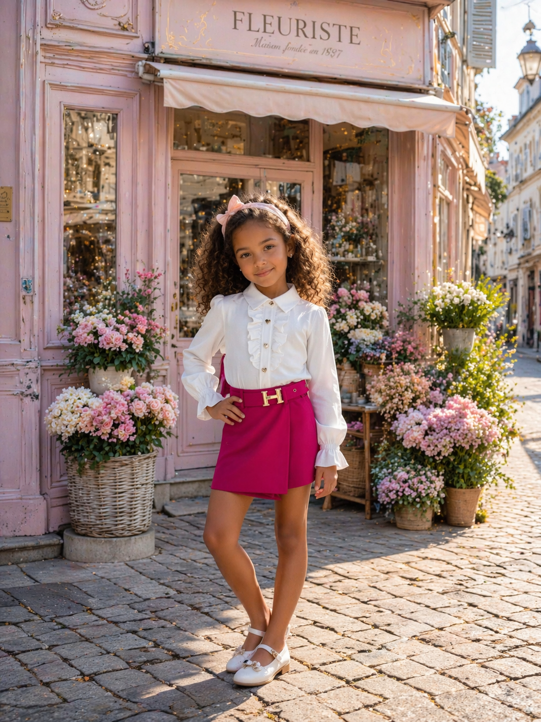 Pink skorts