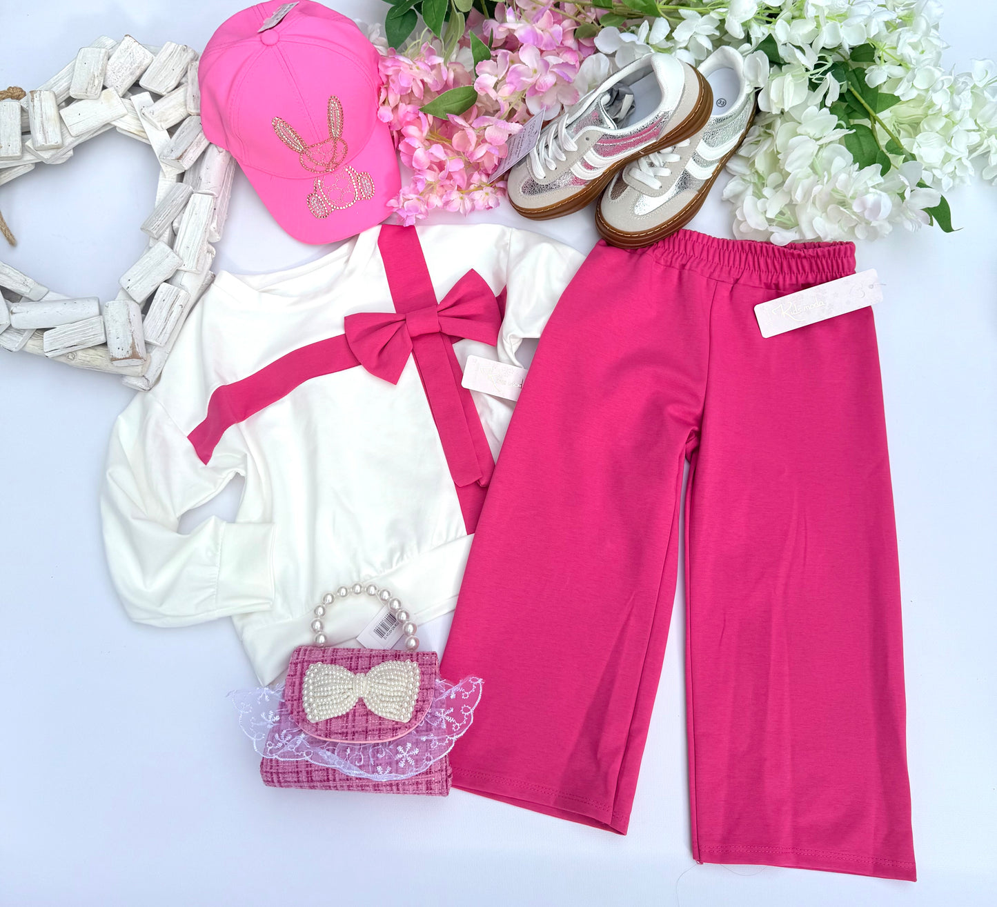 Pink bow tracksuit