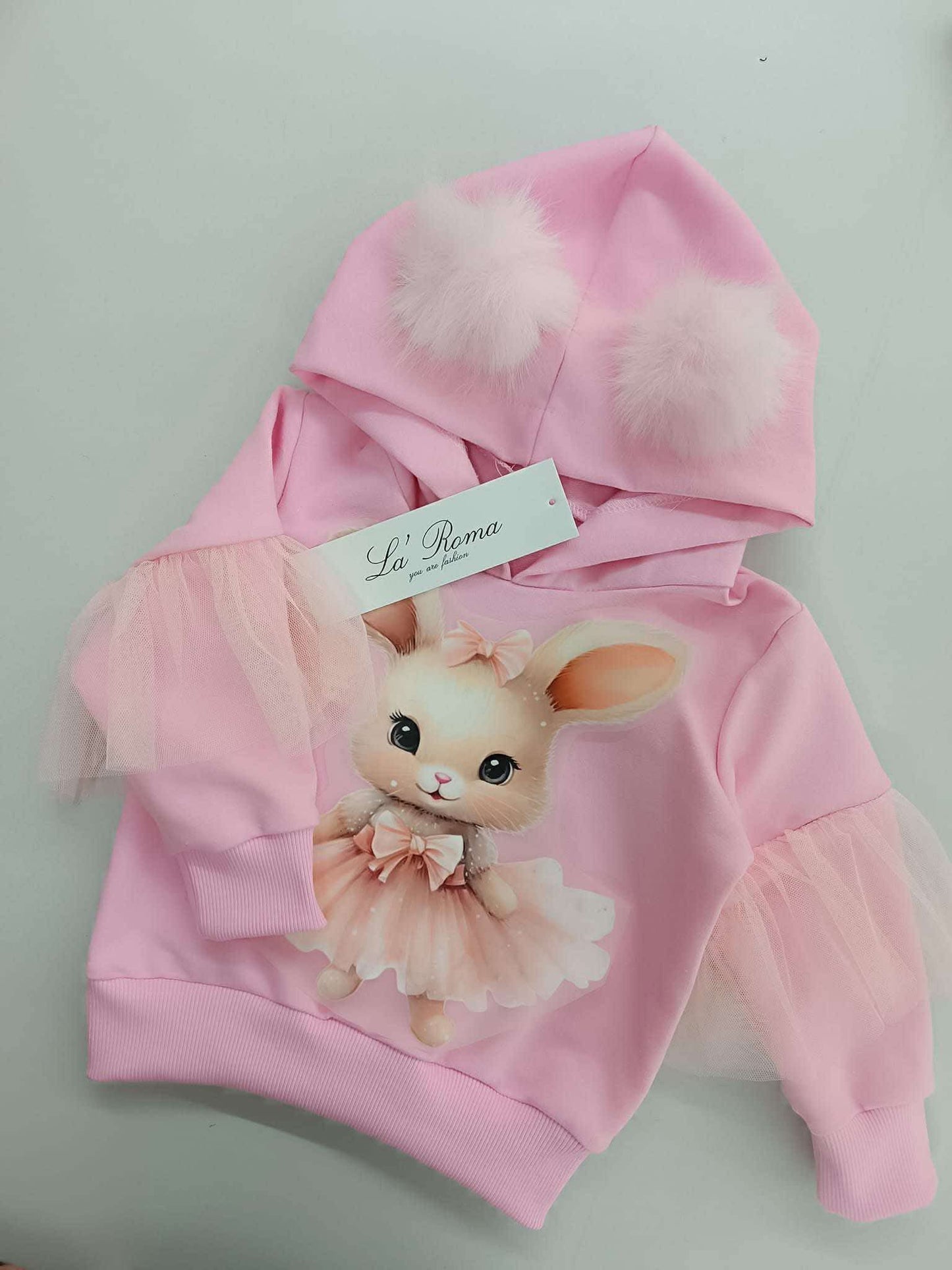 Pink bunny hoodie