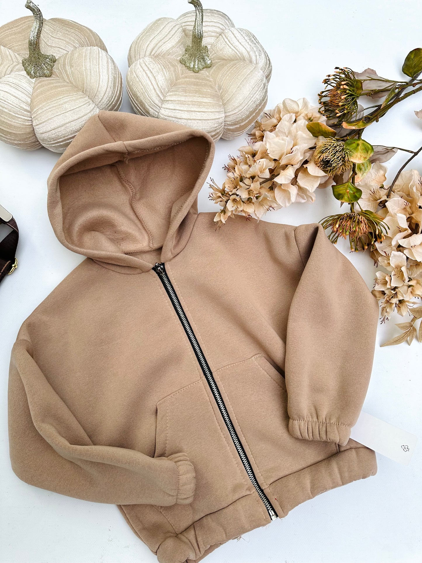 Warm beige hoodie