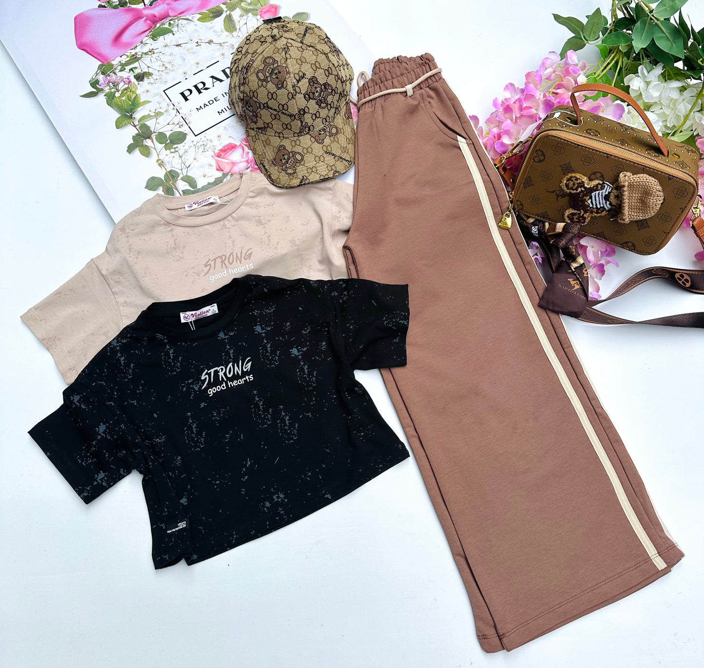Beige crop top