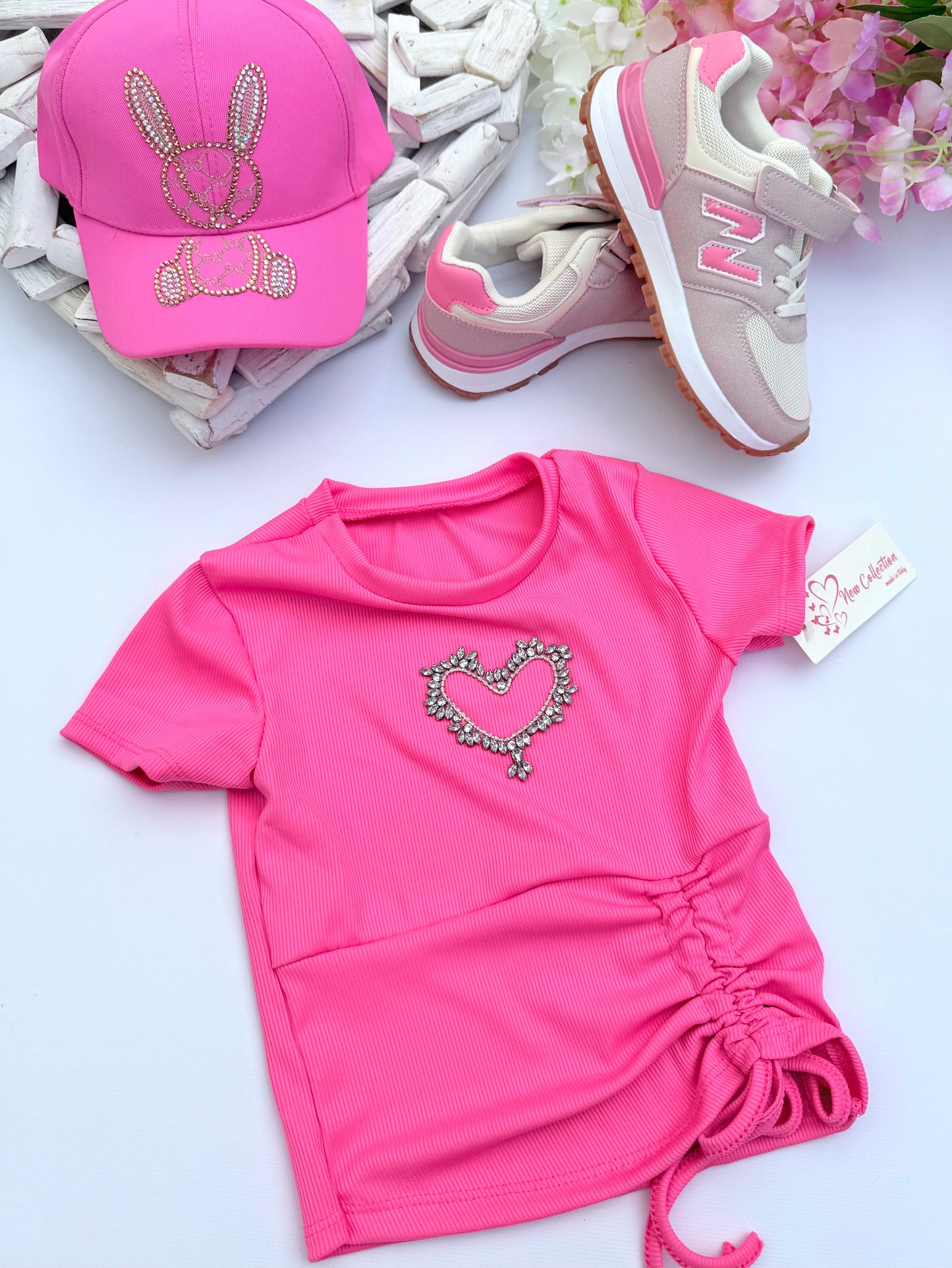 Pink heart top