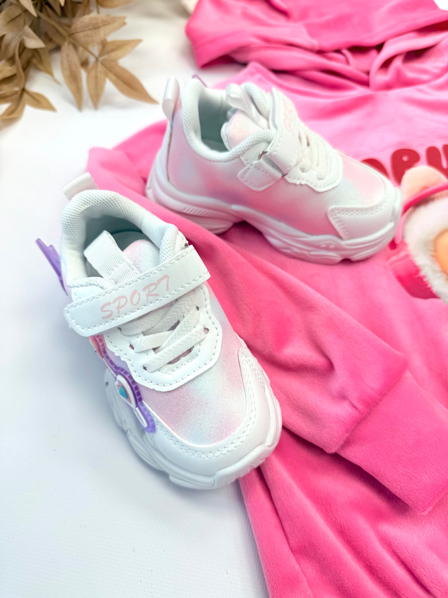 Labubu white sneakers