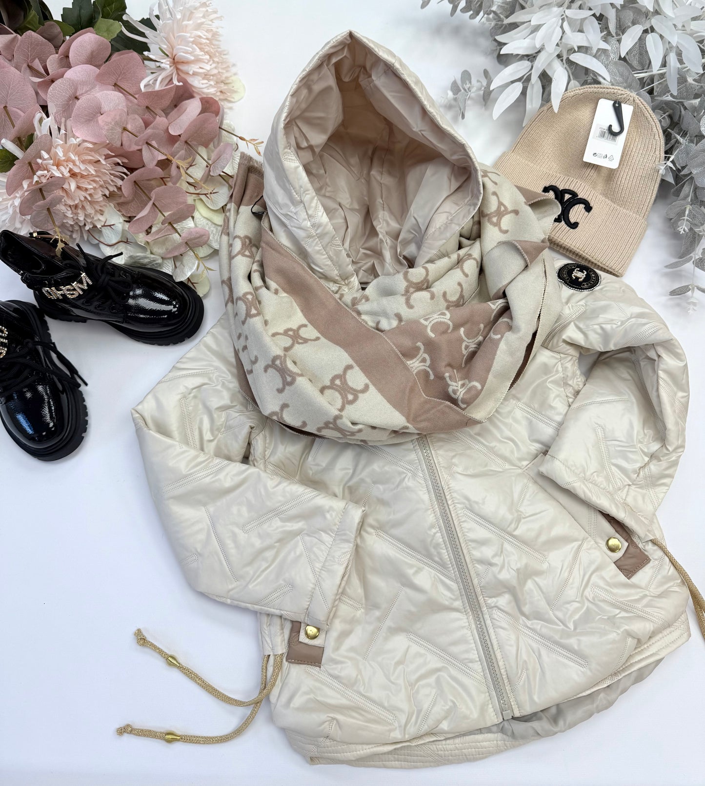 Beige autum jacket