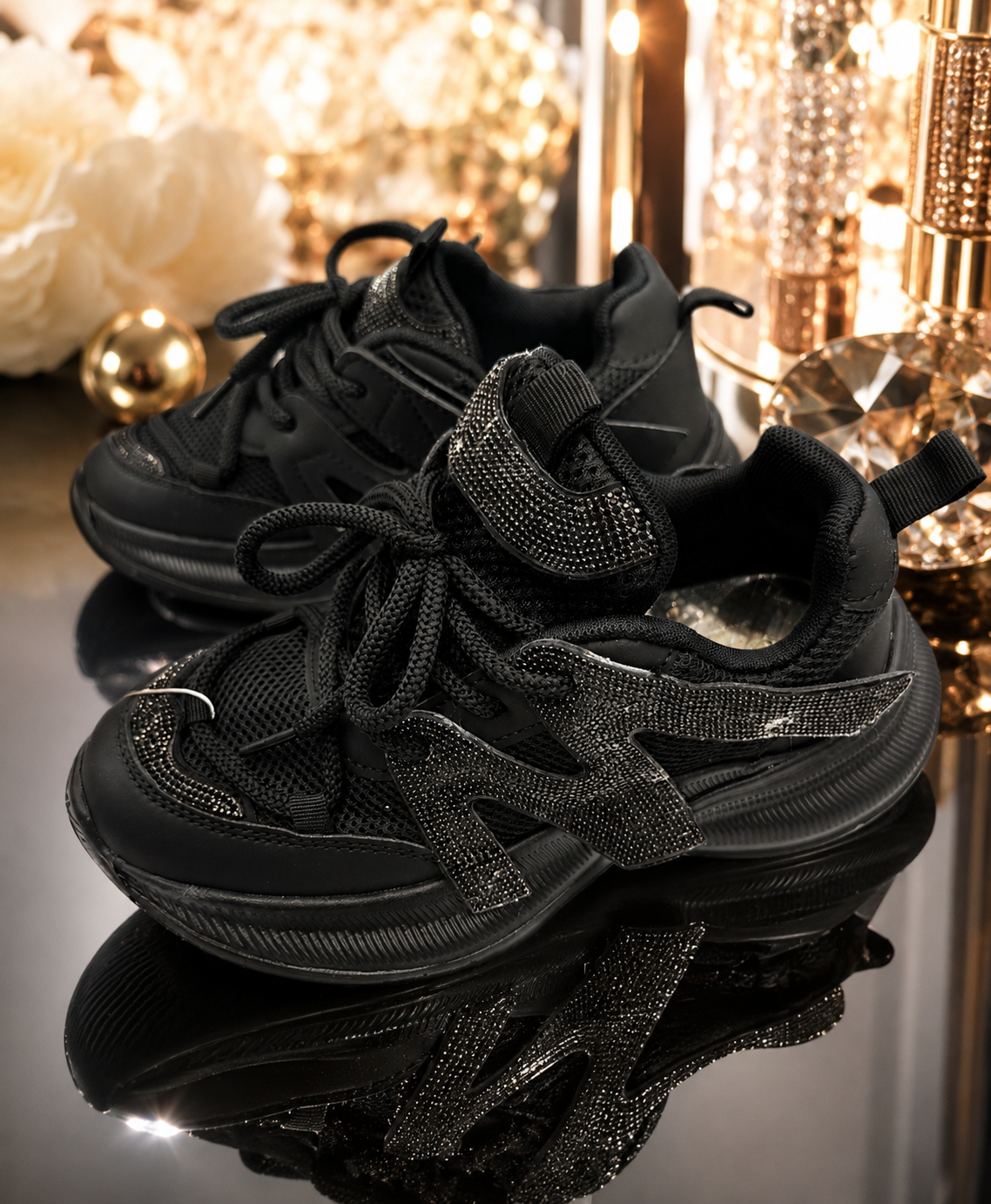 Black sneakers