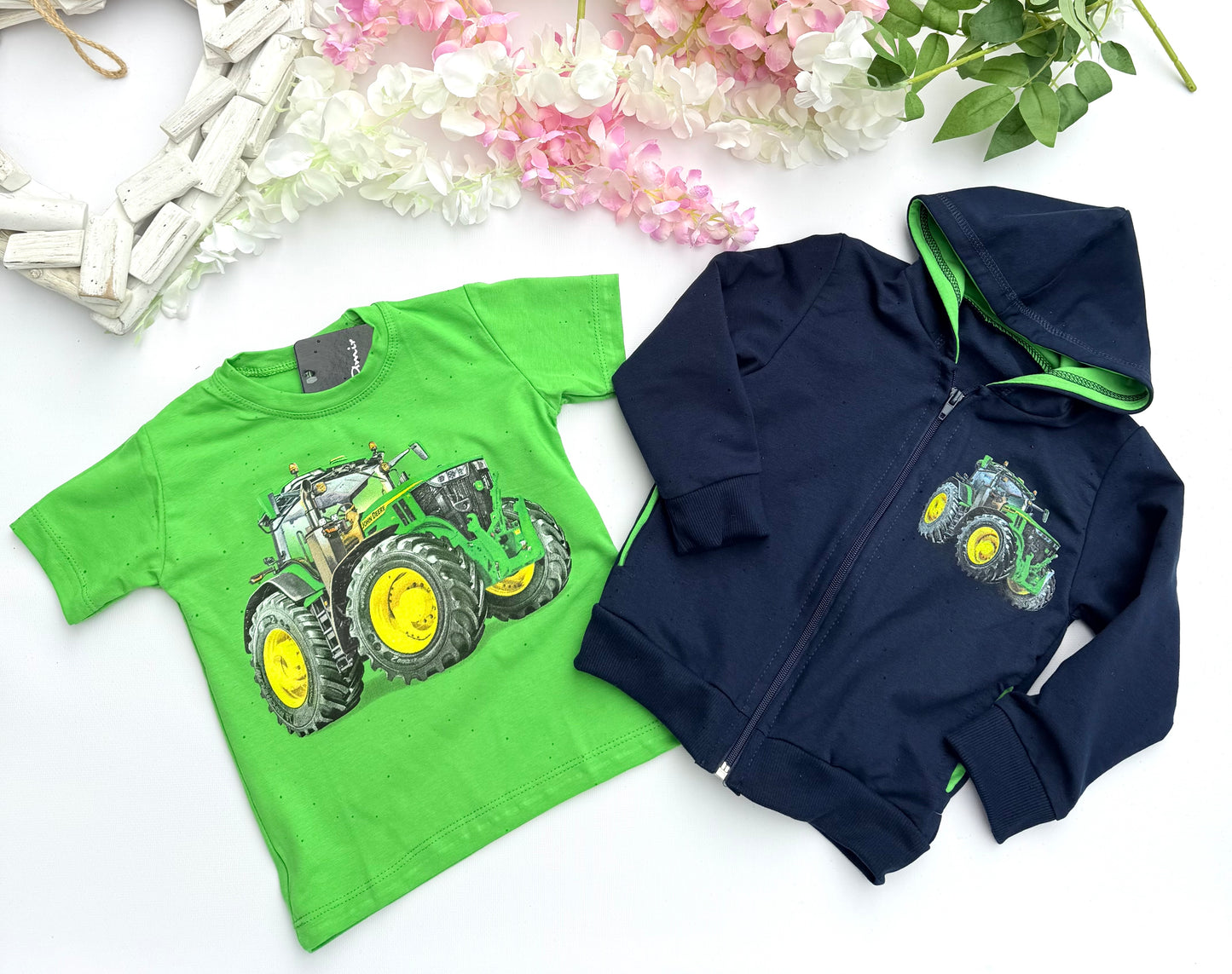 Green tractor t shirt
