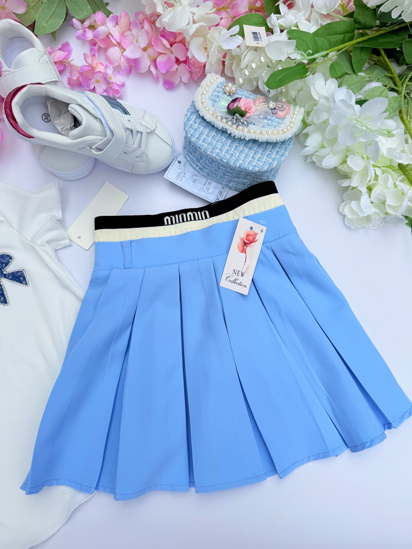 Blue skirt