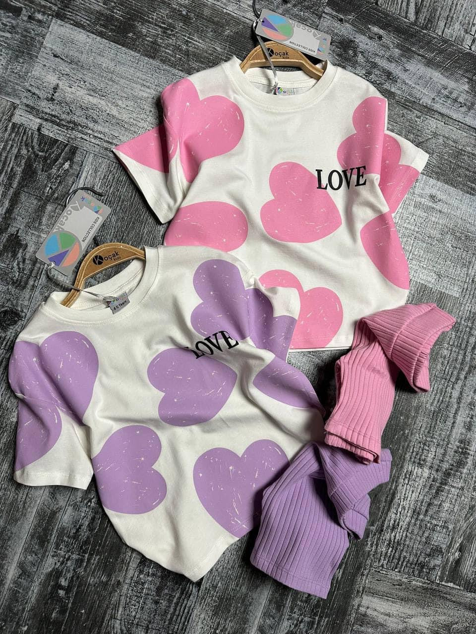 Lilac heart set