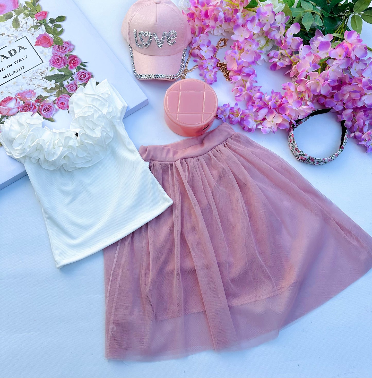Pink skirt