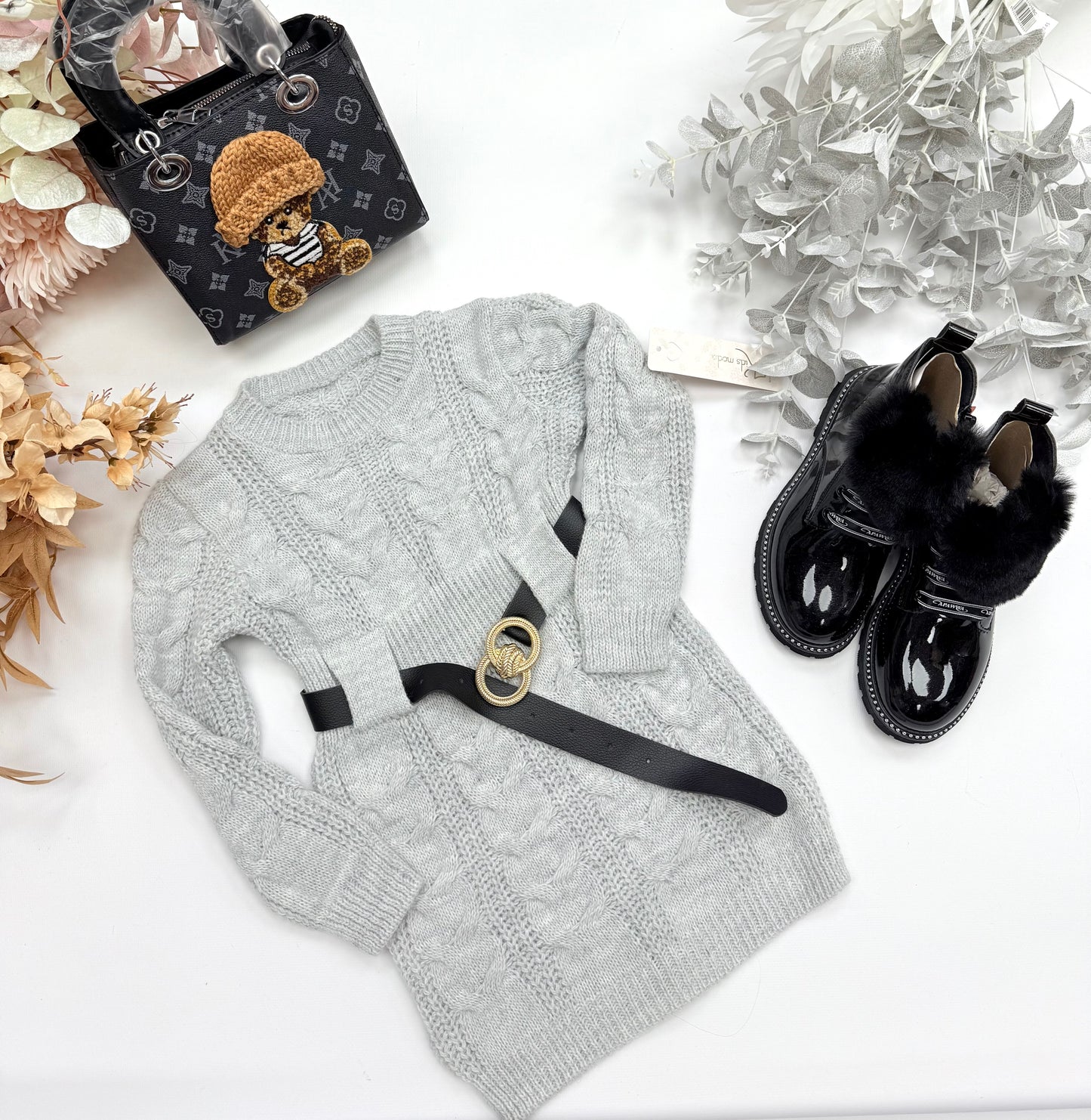 Grey spring dress