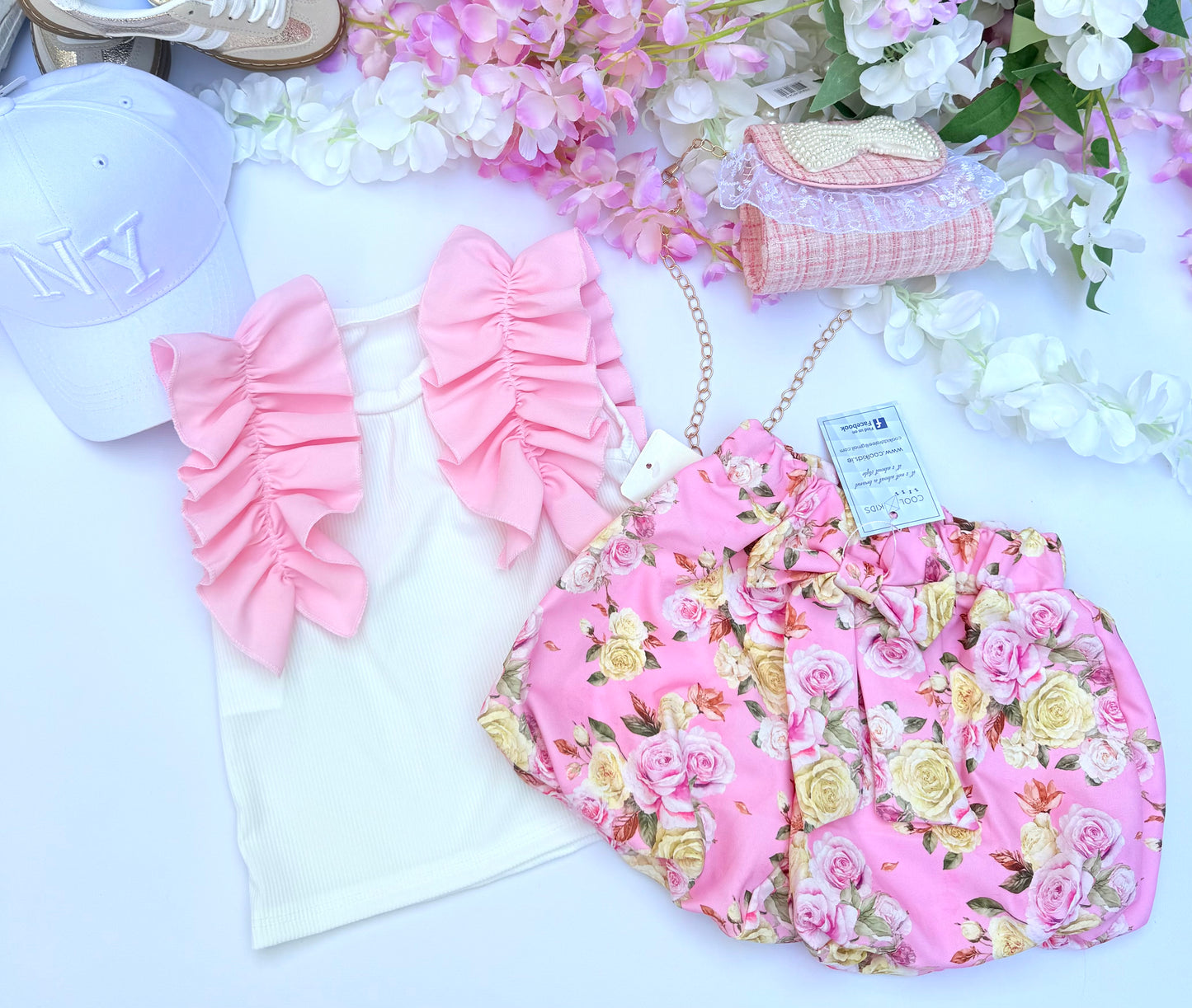 Pink flower set