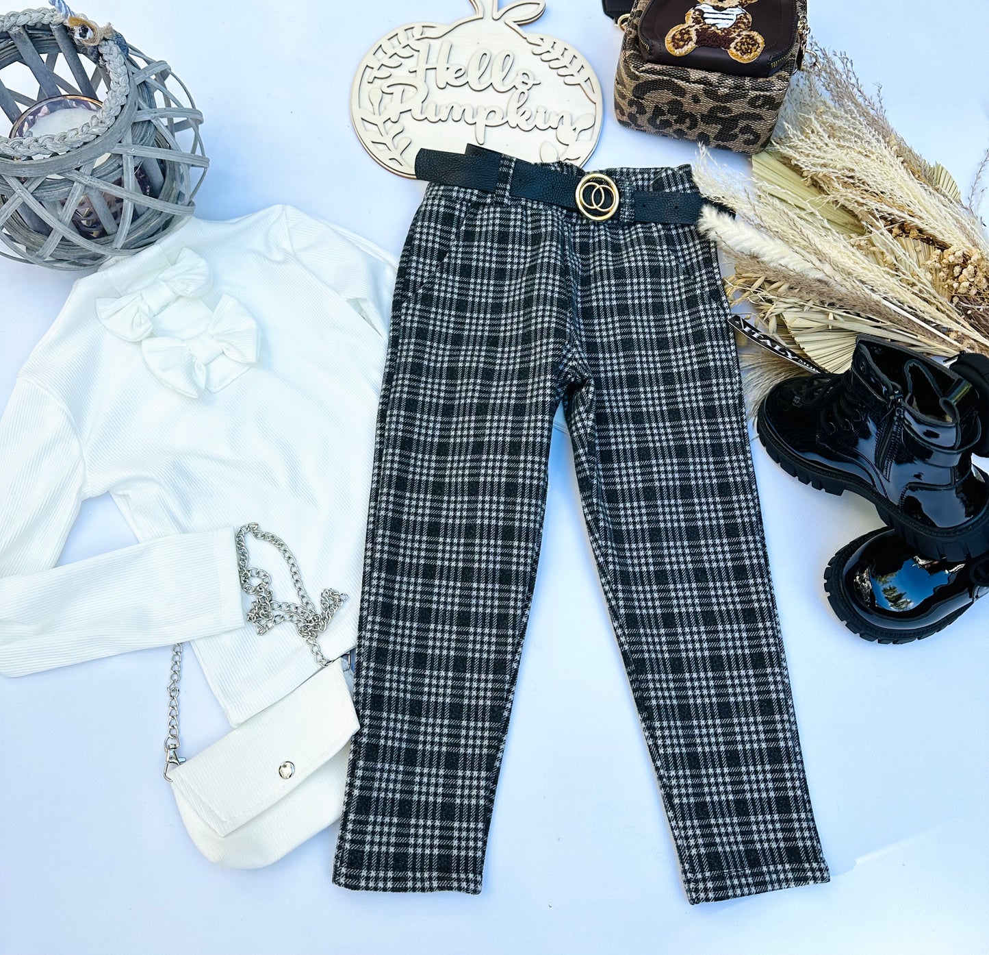 Checked pants