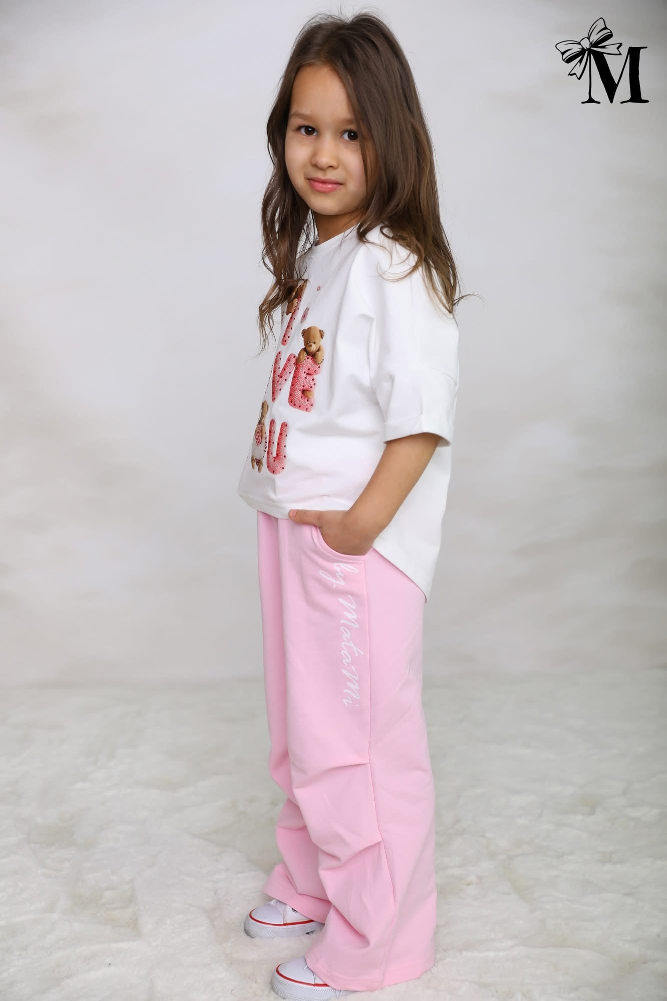 Pink cotton pants