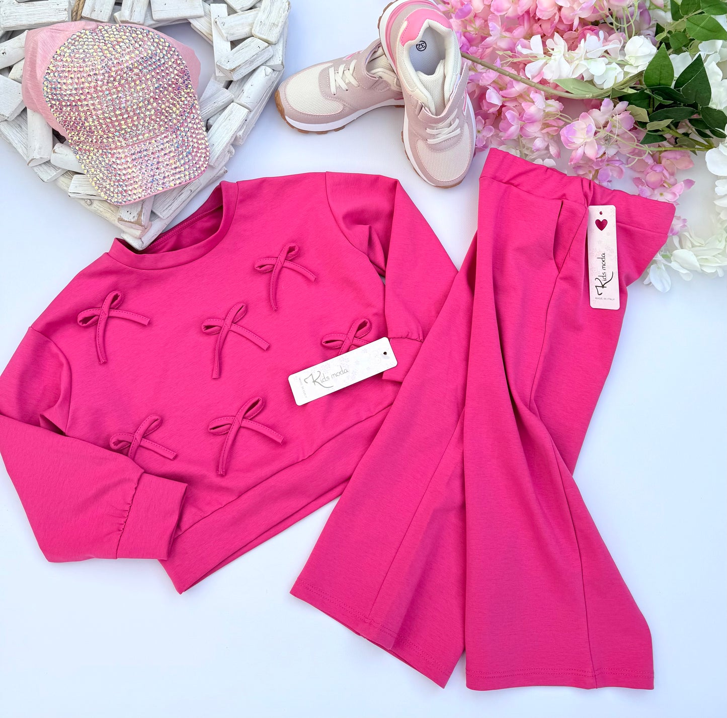 Pink bow tracksuit