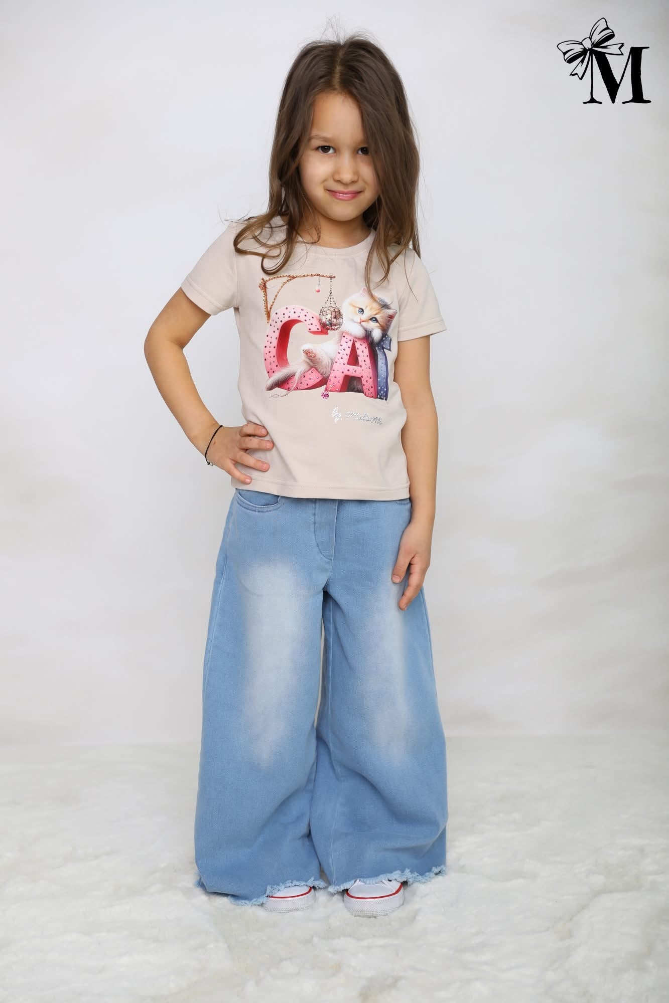 Cat sparkle t shirt