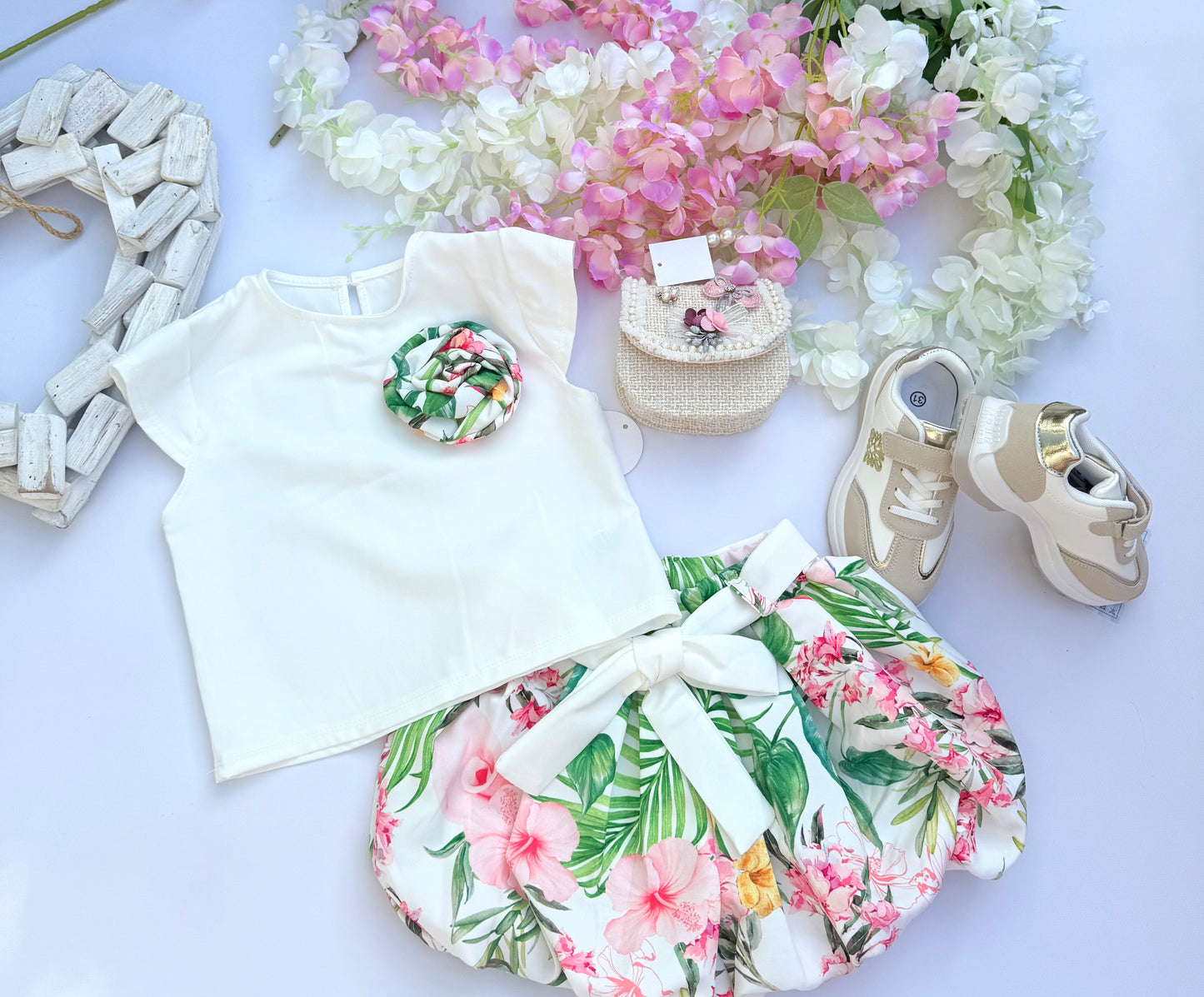 Pink flower set