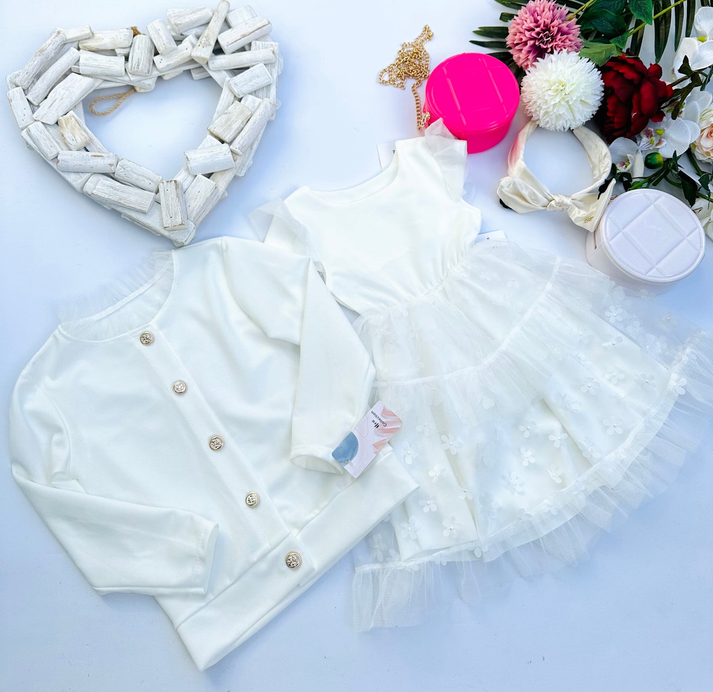 White flower dress