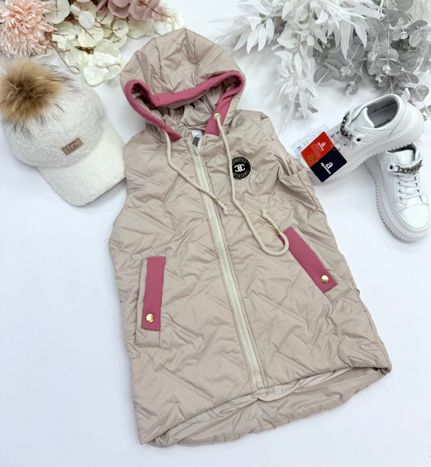 Beige gilet