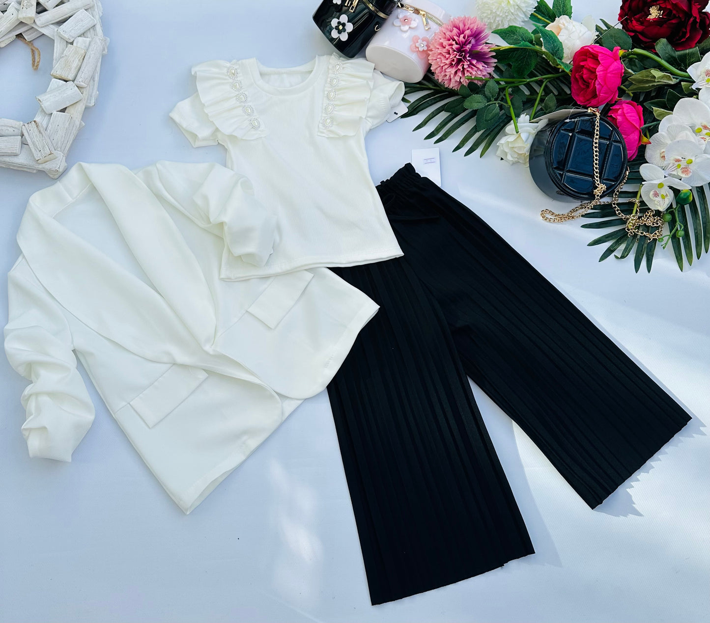 Black culottes pants
