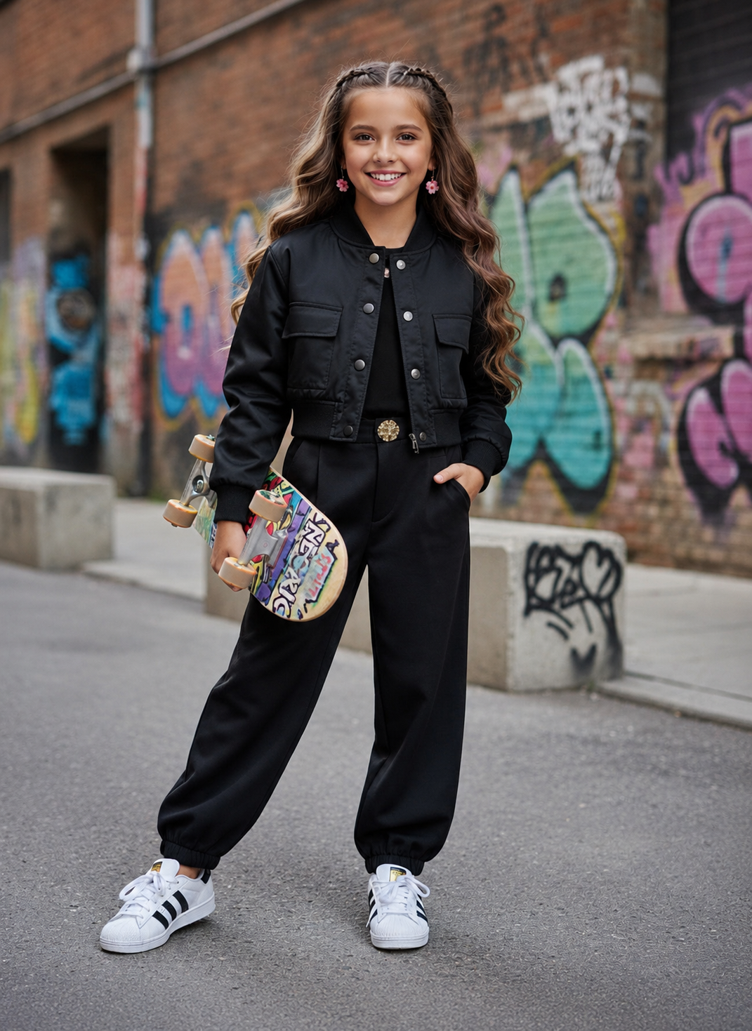 Black bomber jacket