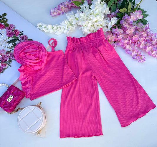 Pink flower set