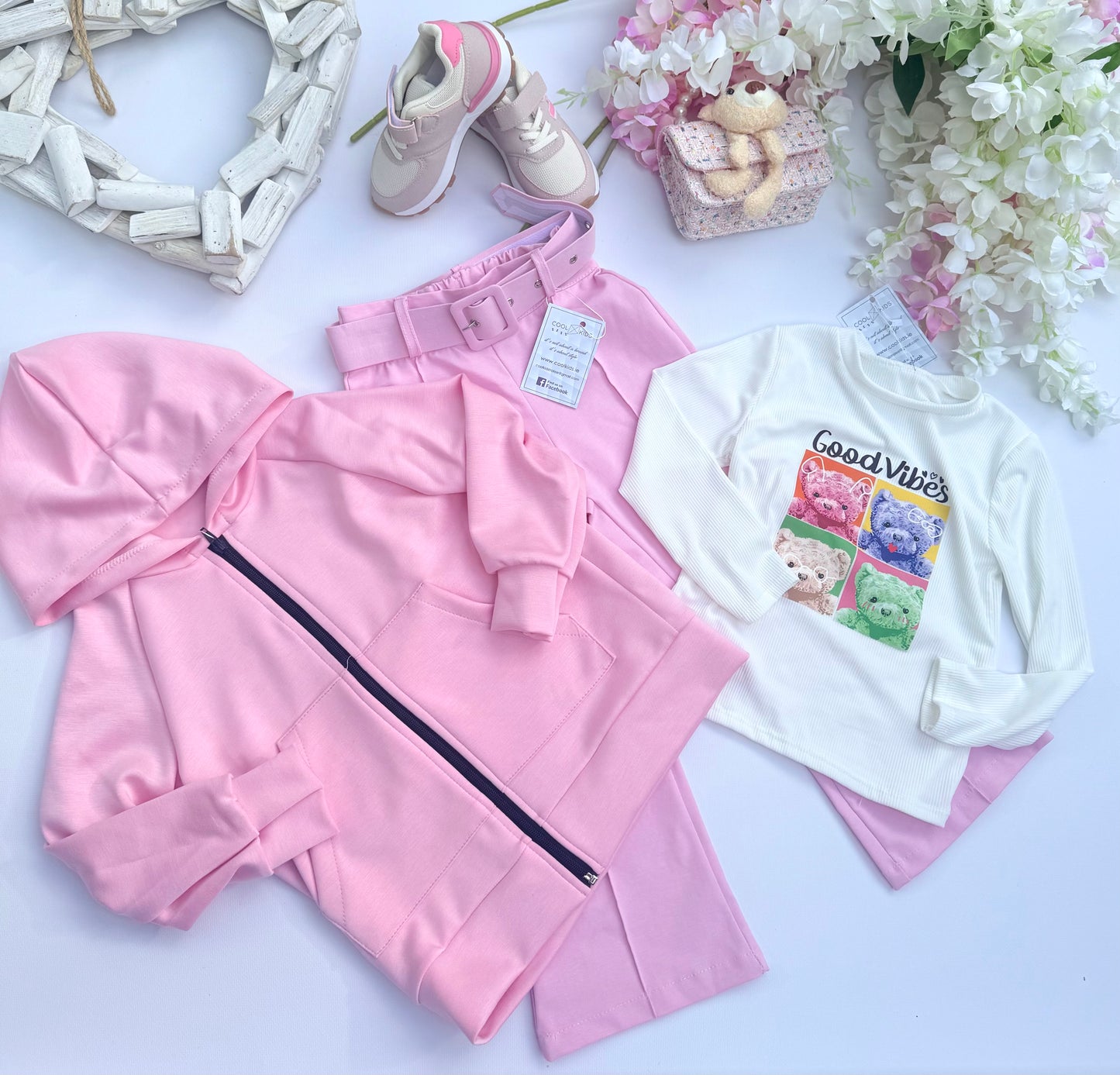 Pink Teddy hoodie