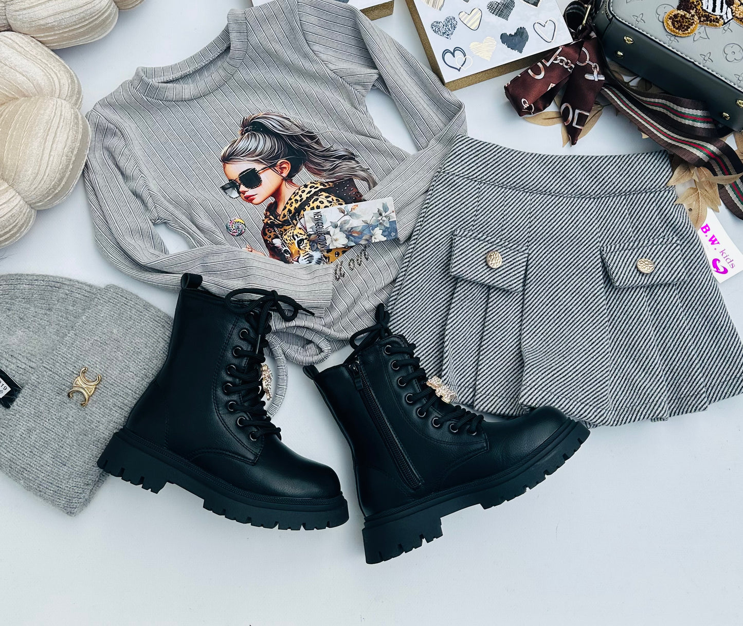 Grey skorts