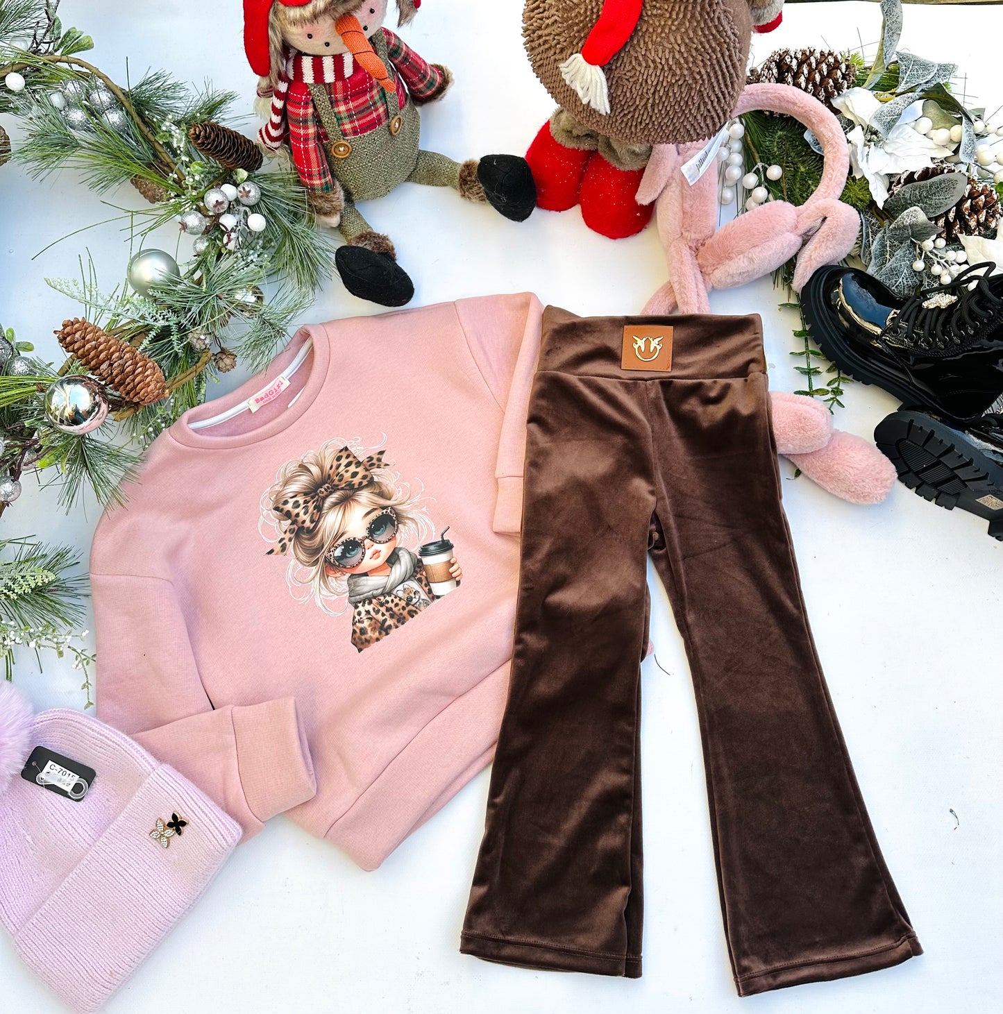 Pink warm sweatshirt