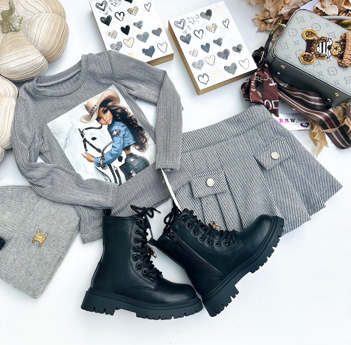 Grey skorts