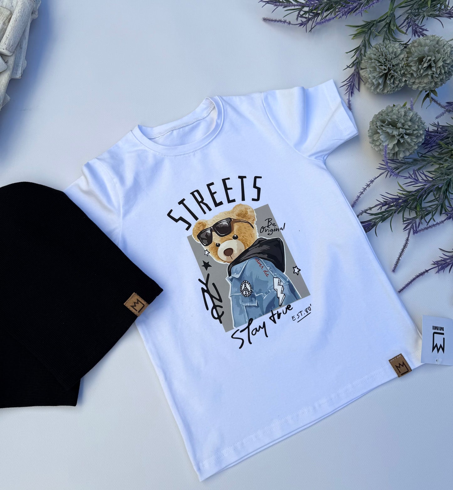 White Teddy t shirt