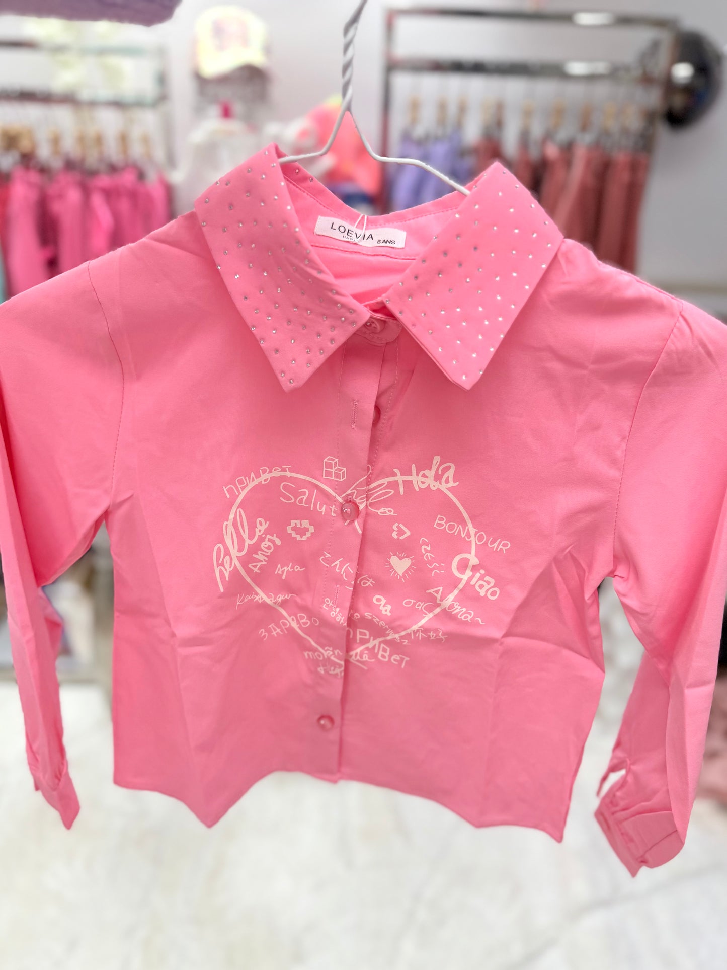 Pink heart shirt