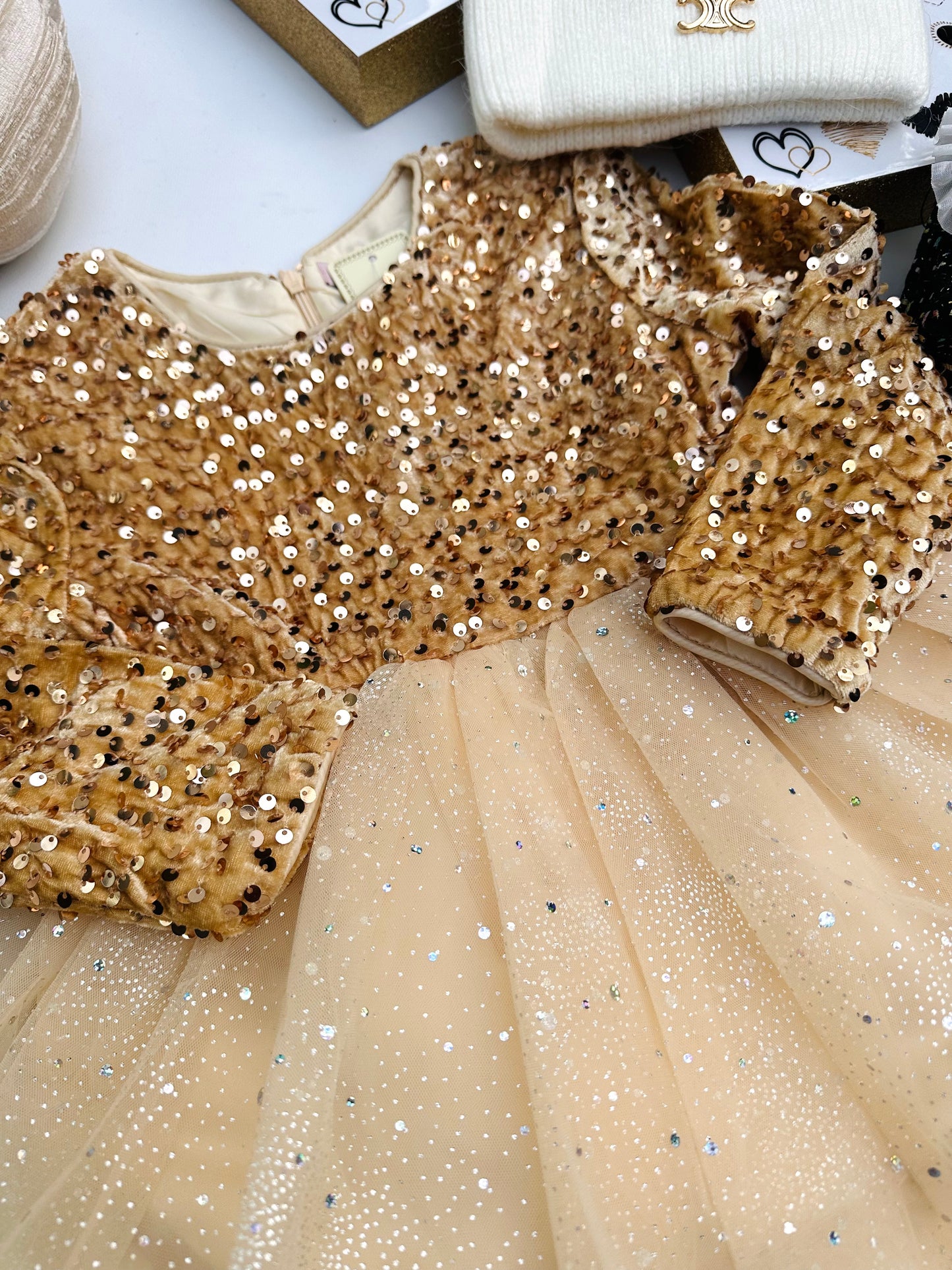 Gold dress