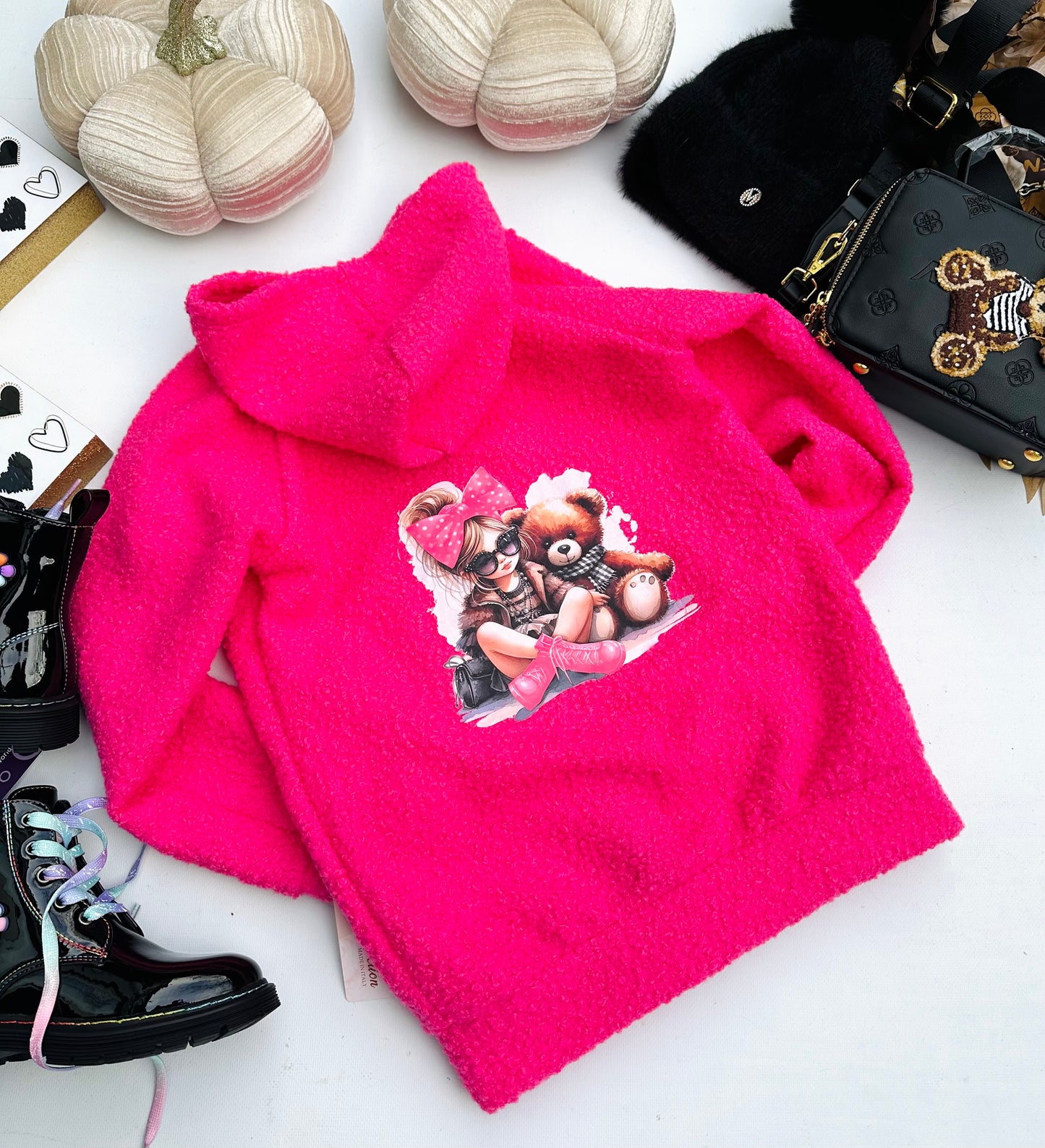 Pink Teddy hoodie