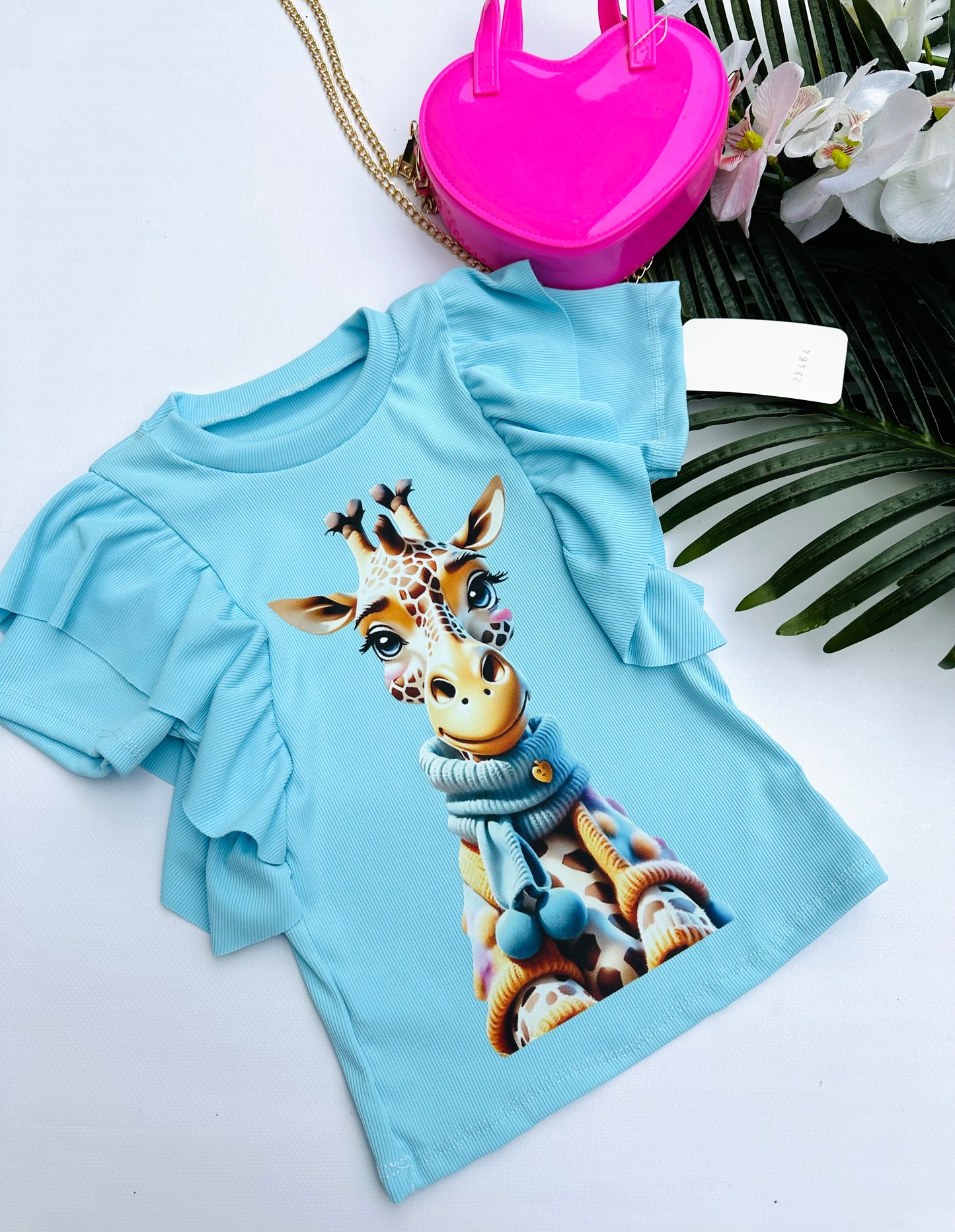 Blue Giraffe t shirt