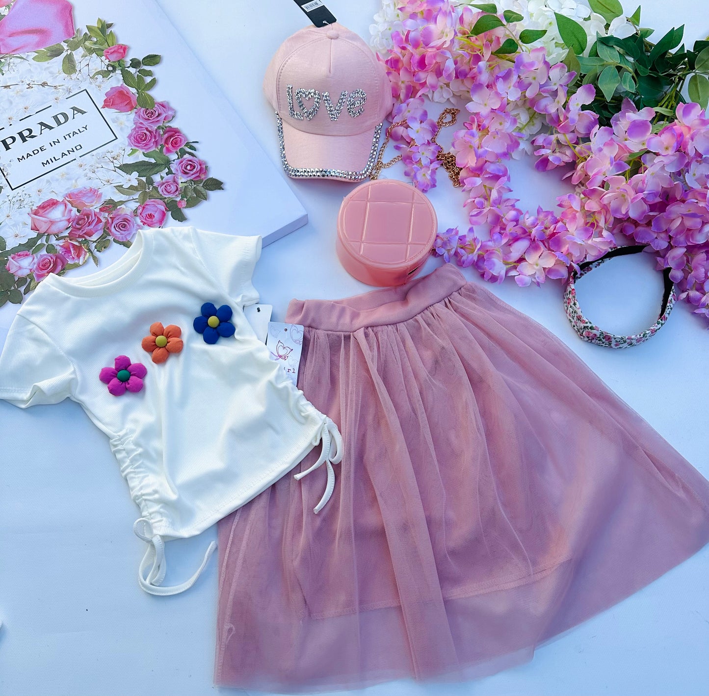 Pink skirt