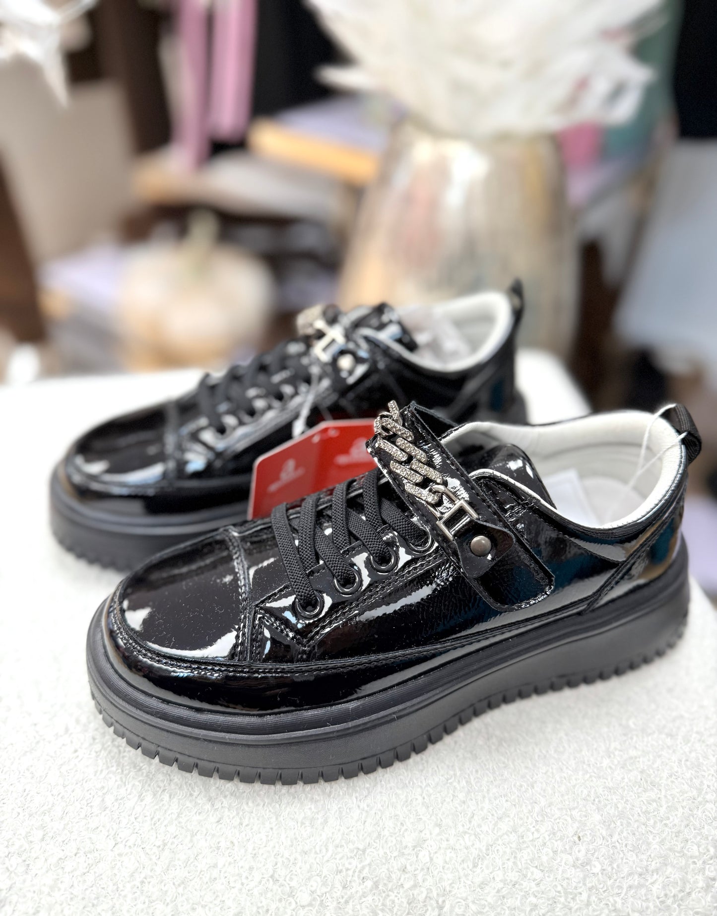 Black sneakers
