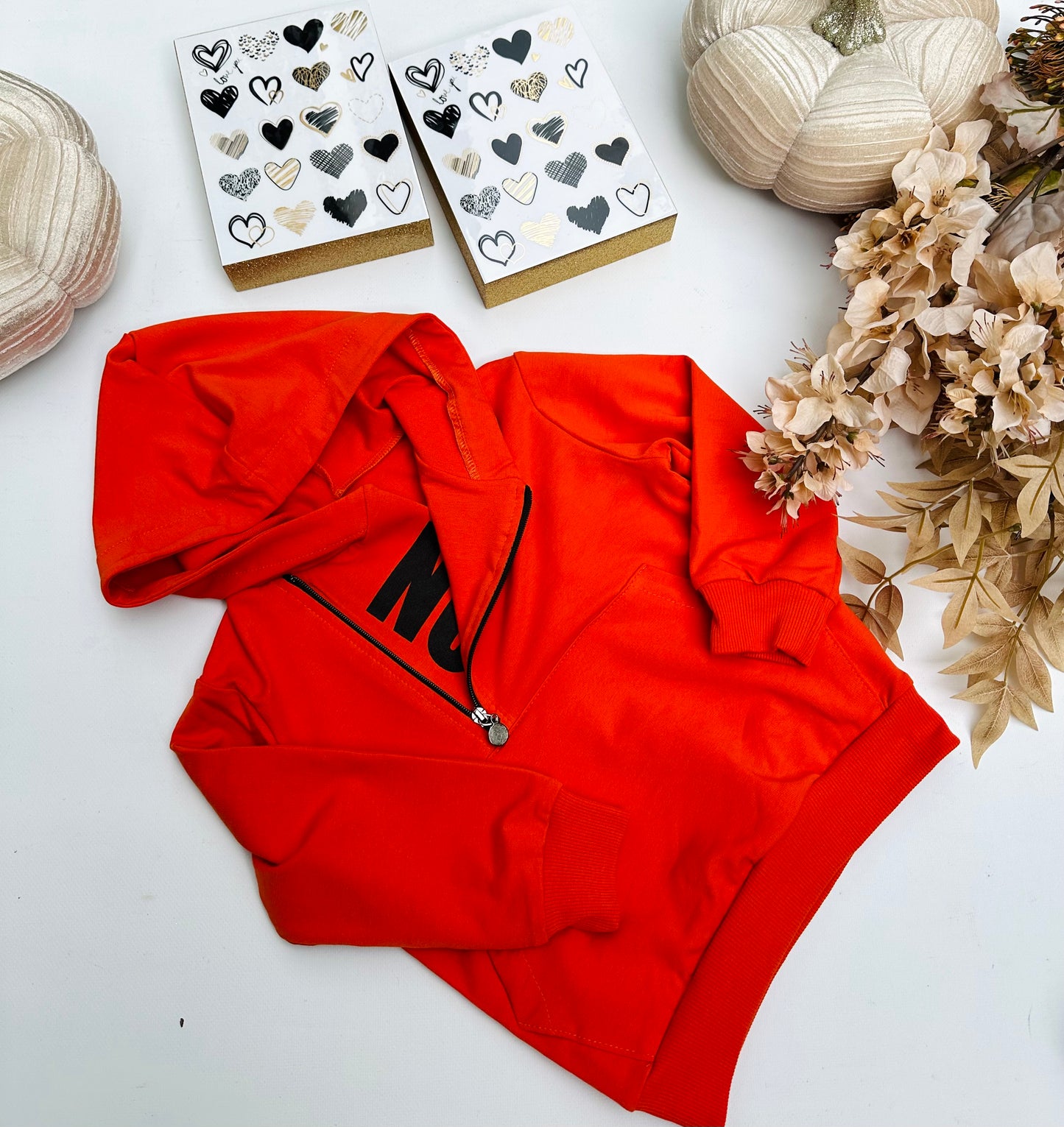 Orange NO hoodie