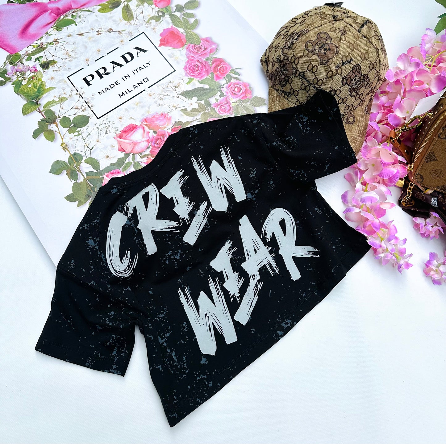 Black crop top