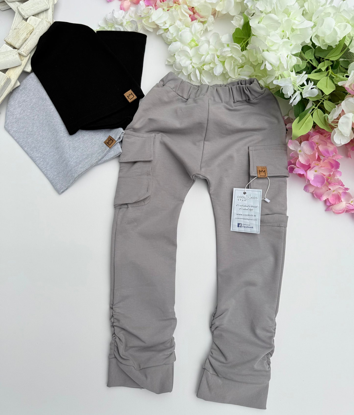 Grey cargo pants