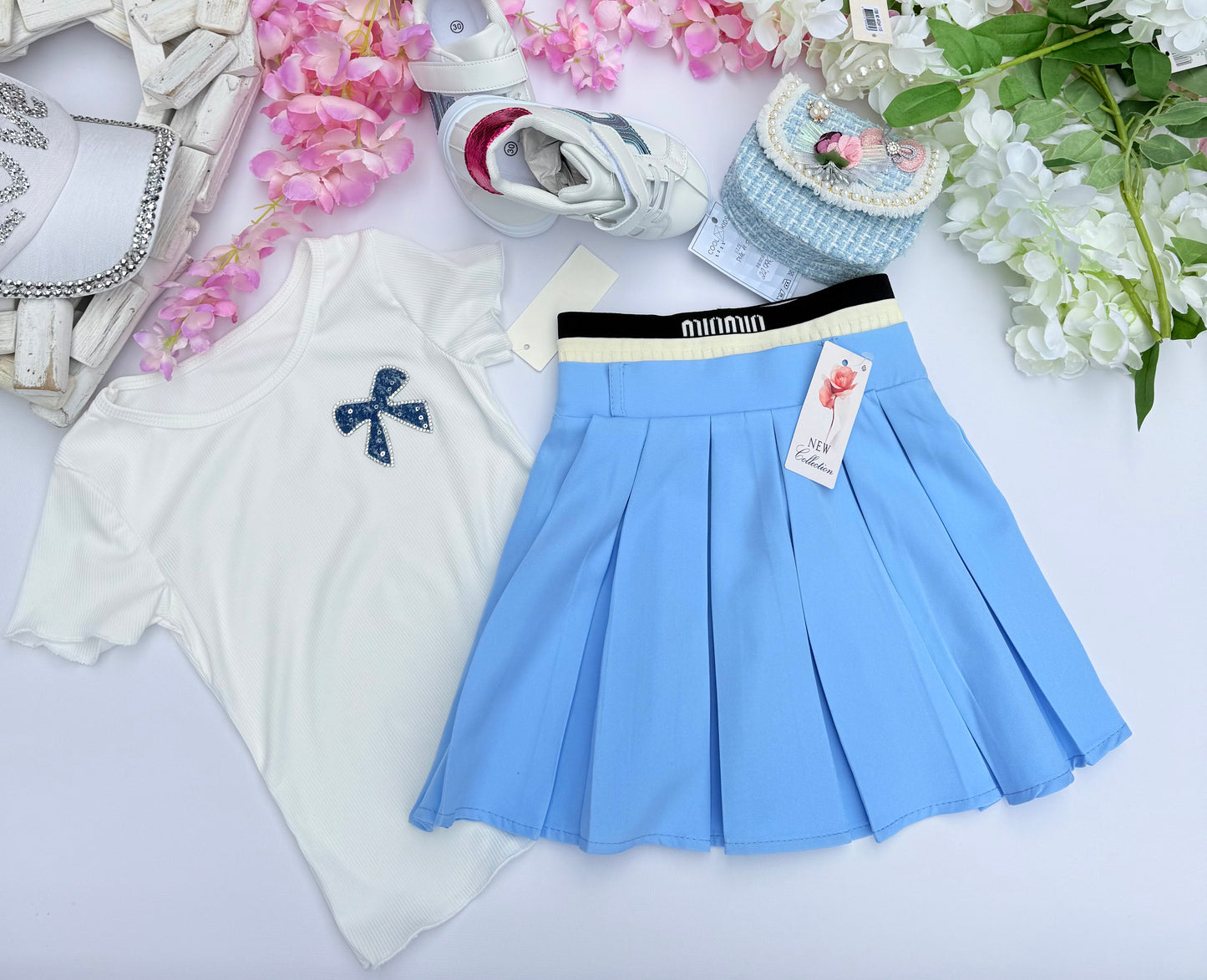 Blue skirt