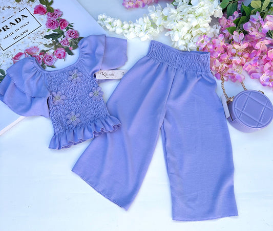 Lilac flower set
