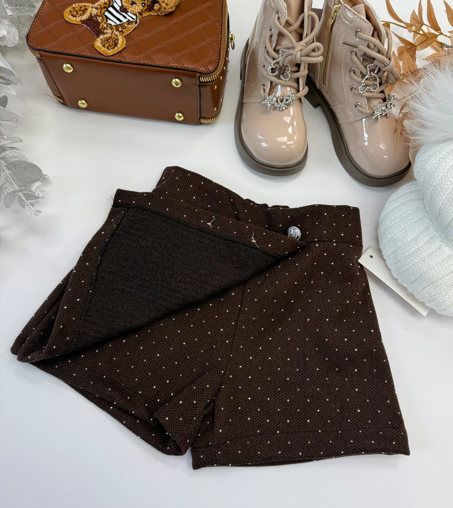Chocolate sparkle skorts
