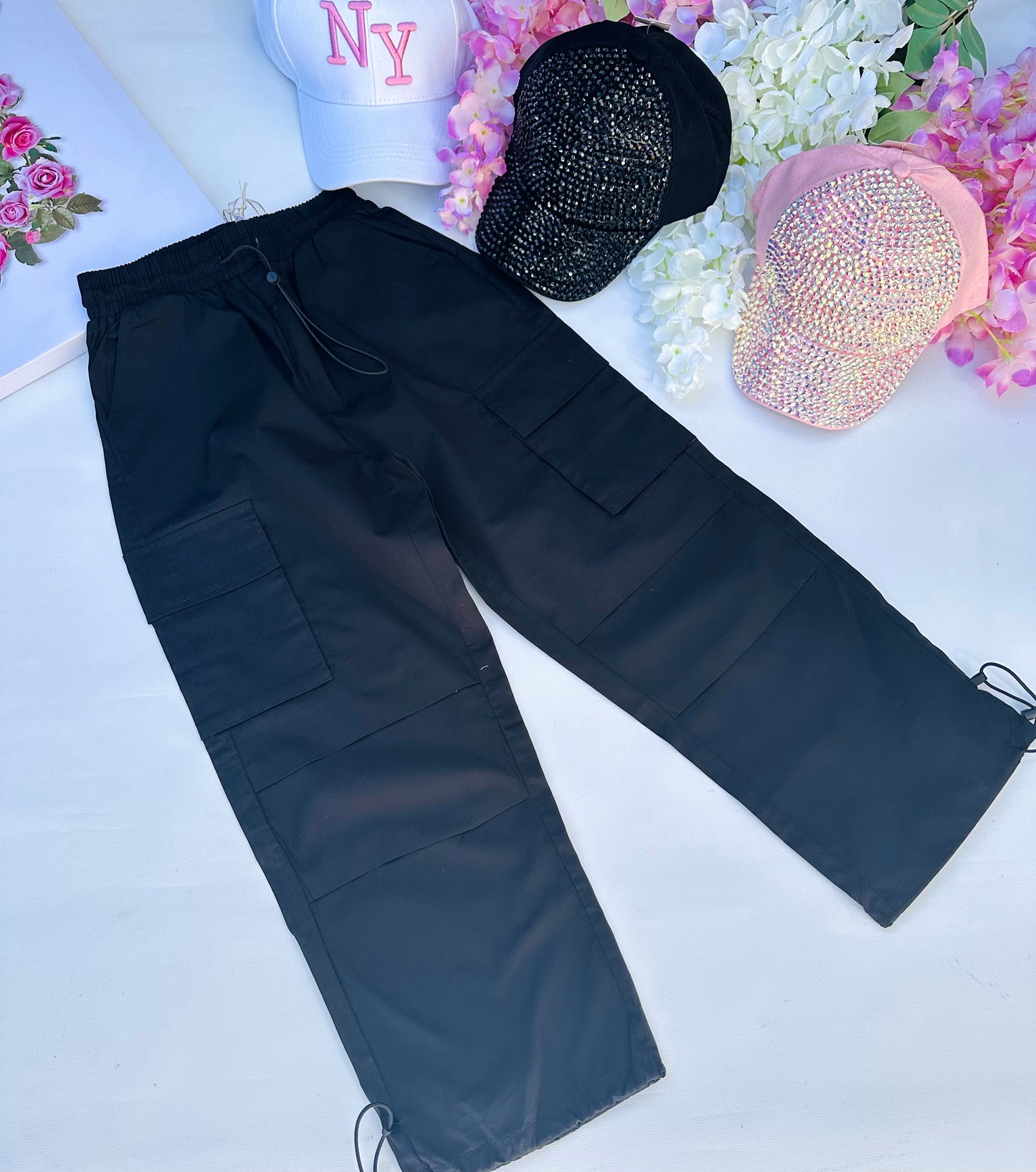 Black cargo pants