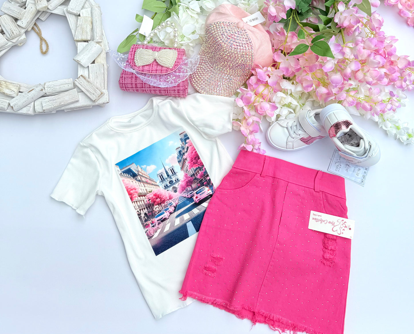 Pink sparkle skirt
