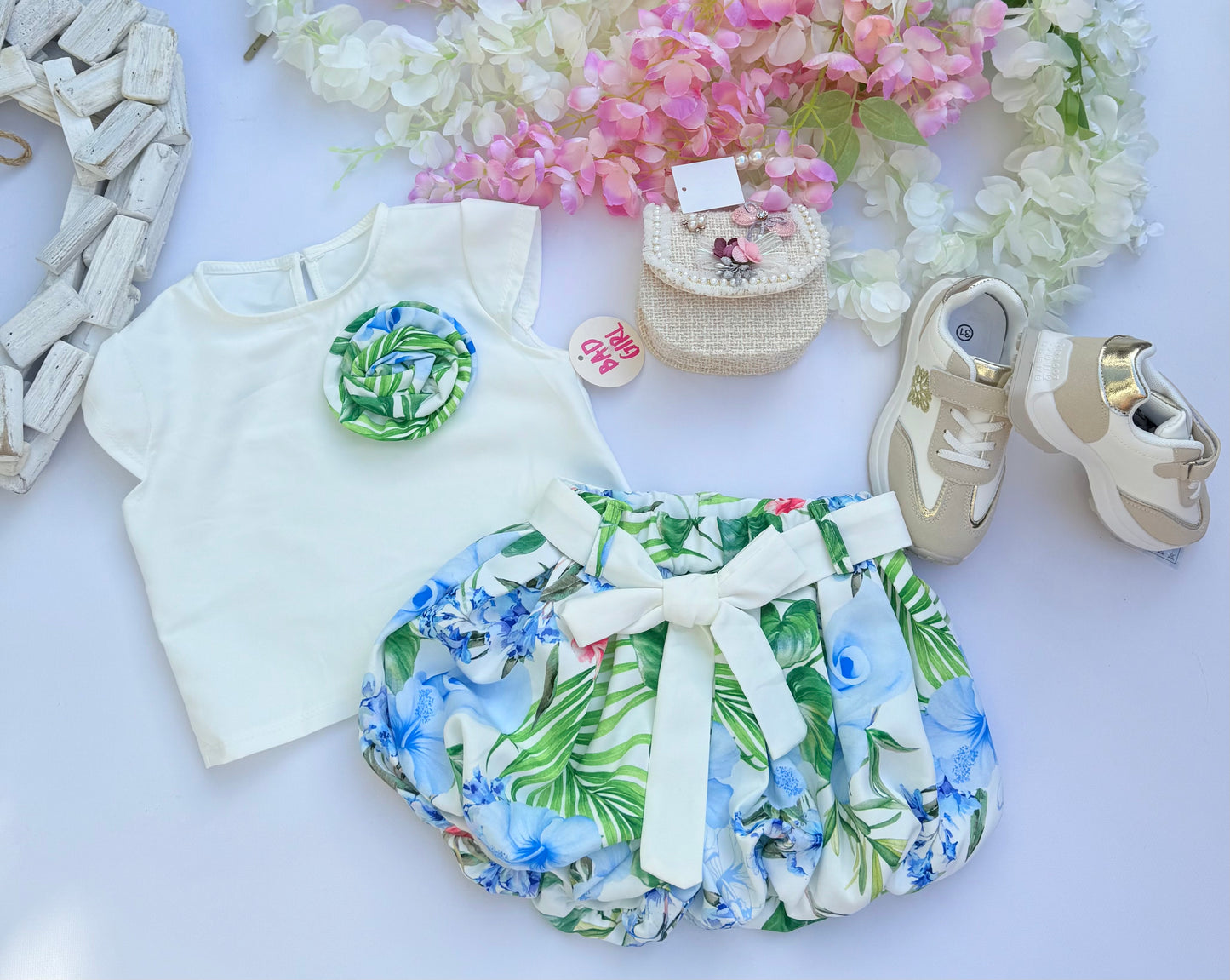 Blue flower set