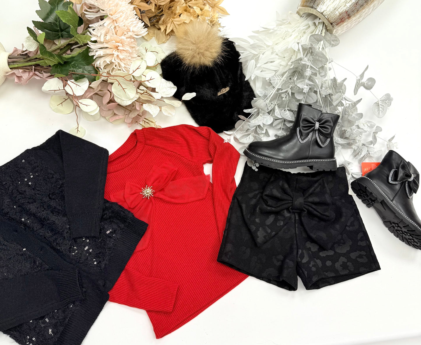Red bow top