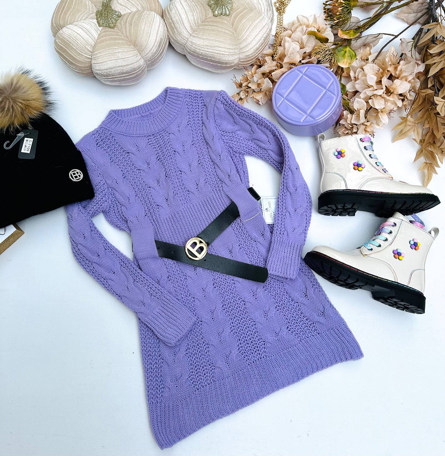 Lilac winter dress