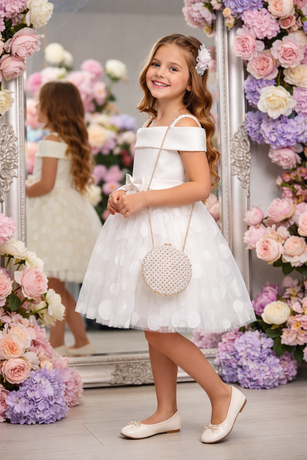 White elegant dress
